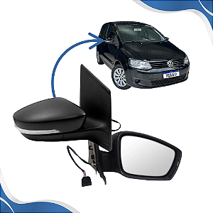 Retrovisor Externo Fox Elétrico Com Pisca (2011 2012 2013 2014) - Original METAGAL