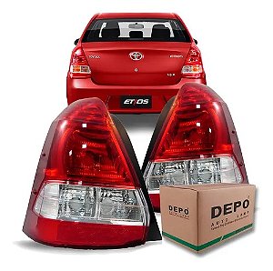 Lanterna Traseira Etios Sedan 2012 2013 2014 15 3 Furos - DEPO