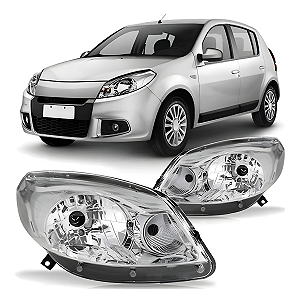 Farol Sandero Cromado (2012/2014) - MG