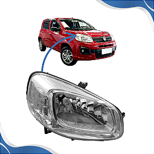 Farol Uno Mascara Cromada (2016 2017 2018) - MG