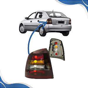 Lanterna Traseira Astra Hatch Fume (1998 1999 2000 2001 2002) - MG