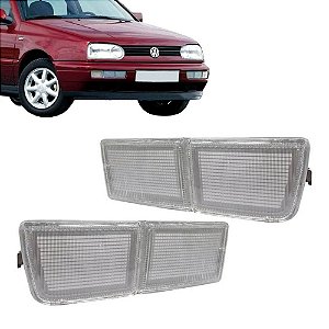 Lanterna Dianteira Golf com Aplique Auxiliar Grade 1993/1998 DEPO