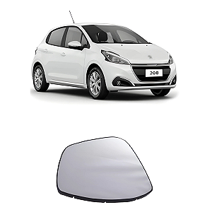 Lente Retrovisor Peugeot 208 Com Base - Original FICOSA