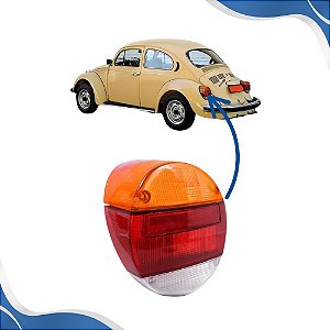 Lente Lanterna Traseira Fusca Fafa Tricolor 1979 1980 1981 1982 1983 1984 1985 1986 1987 1988 1989 1990 1991 1992 1993 1994 1995 1996 AMG