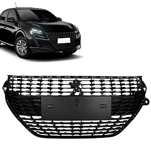 Grade Radiador Peugeot 208 Preta 2020 2021 2022 2023 2024 - RETOV