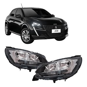 Farol Peugeot 208 3 Furos (2020/2024) - MG