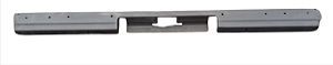 Lamina traseira Parachoque Preto Chevy 500 Com Furo Borrachão - ORIGINAL