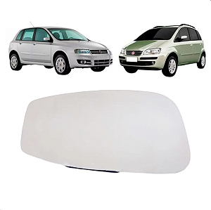 Lente Retrovisor C/Base Idea/Stilo 2005 2006 2007 2008 2009 2010 - METAGAL