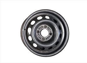 Roda de ferro preta 4 furos aro 14 Courier - ORIGINAL