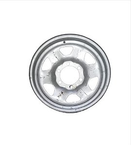 Roda de ferro prata 6 furos aro 16 Hilux 1995 em diante - ORIGINAL