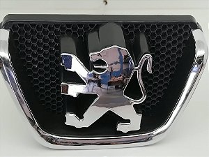 Emblema Cromado Grade Peugeot 206 1999 2000 2001 2002 2003 2004 2005 2006 2007 2008