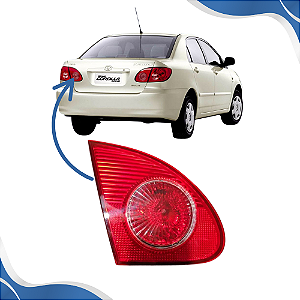 Lanterna Traseira Corolla Porta-Mala Ré Cristal 2003 2004 2005 2006 2007 2008 ARTEB