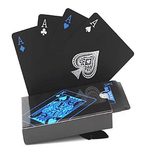 Baralho Black A Prova D'agua - Baralho Preto