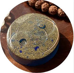 Orgonite Pessoal yin-yang- com cristal de quartzo