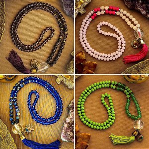 Kit 4 japamalas com orgonite - Saúde, Cura Emocional, Foco/Clareza Mental e Transmutação