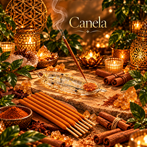 🌟 Incenso Triplo Artesanal de Canela – Prosperidade, Alegria e Atração
