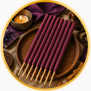 🕉️ Incenso Triplo Artesanal de Sândalo – Meditação, Sabedoria e Elevação Espiritual