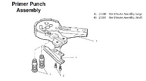Dillon XL 650 Primer Punch Assembly 21380 21381