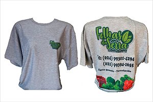 CAMISA CINZA PERSONALIZADA