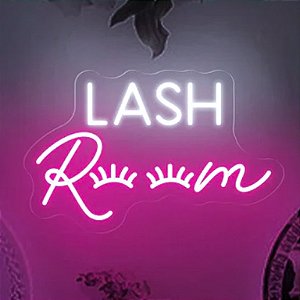Lash room sinal de néon pendurado luz led decoração da parede do quarto alime