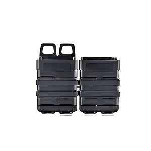 Porta Mag 556 (M4) Rígido Duplo Modular - Preto