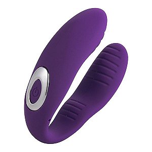 U-vibrator Para Casais NANA Roxo Silicone e Recarregável