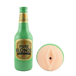Masturbador Garrafa Vagina Texturizado Pure Blonde