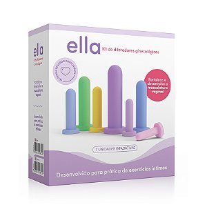 Ella - Kit de Dilatadores Ginecológicos Coloridos - Contem 7 Peças