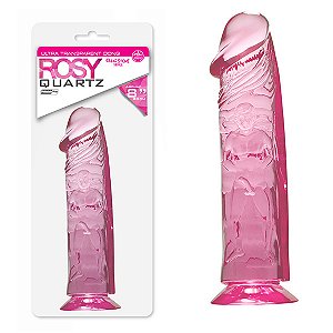 Rosy Quartz - Pênis Translúcido Pink 20cm - Nanma