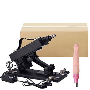 Maquina de Sexo com Controle Multivelocidade e Ângulo Ajustável +Extensor Acessório Duplo Pênis 3R IMPORT – SM-010