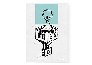 Xilogravura "Fazzera". Daniel Mustafa