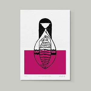 Xilogravura "Santa Cruz de Los Milagros". Daniel Mustafa.