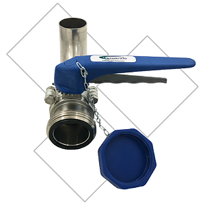 Válvula Borboleta Inox 2" Para Resfriador De Leite