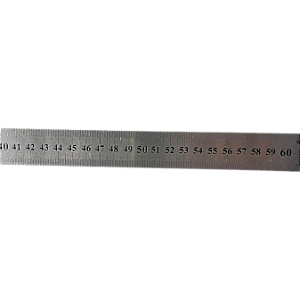 Régua Inox Milimétrica 600 mm – Para Resfriador de Leite