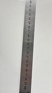 REGUA INOX MILIMETRICA 600 MM