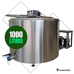 Resfriador de Leite 1000 Litros Vertical Aberto Inox RI1000/2 Tecnofrio