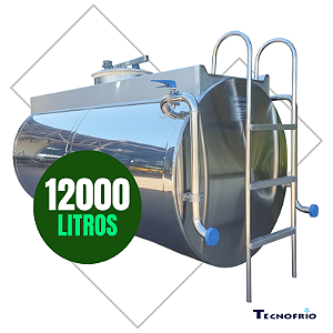 Resfriador de Leite 12.000 Litros Horizontal Fechado com CIP Tecnofrio