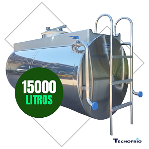 Resfriador de Leite 15.000 Litros Horizontal Fechado com CIP Tecnofrio