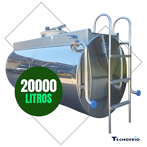 Resfriador de Leite 20.000 Litros Horizontal Fechado com CIP Tecnofrio