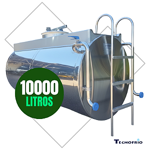 Resfriador de Leite 10.000 Litros Horizontal Fechado com CIP Tecnofrio