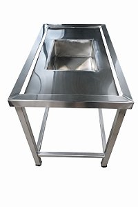 MESA BANCADA COM PIA INOX SOB MEDIDA