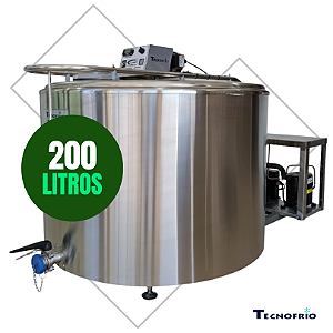 Resfriador de Leite 200 Litros Vertical Aberto RI200/2 Tecnofrio