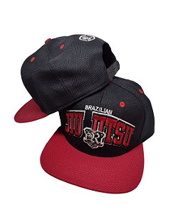 Boné Renegados Combat Jiu Jitsu Preto com Vermelho