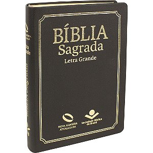 BÍBLIA LETRA GRANDE NAA COM ÍNDICE PRETA