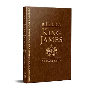 BÍBLIA KING JAMES ATUALIZADA LUXO SLIM MARROM