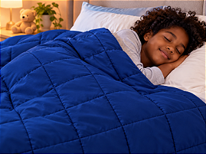 Cobertor Ponderada Malha Fresquinha Tamanho P com 1,5m x 1,4 m 4kg | Pronta Entrega | Frete grátis - 28% de desconto no pix