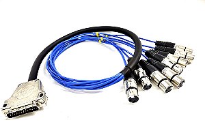 Cabo Db25 Macho 8 Xlr Femea 2 Metros