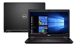 Notebook Seminovo Dell Latitude 5480, i5-6300U, 2.40-2.50GHz, 8GB RAM, SSD256GB, 14" HD Antirreflexo, Win11 Pro, Bateria boa, Teclado retroiluminado!