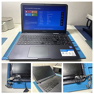Conserto Reparo de Dobradiça Gabinete Notebook Samsung NP350X - Assistência Técnica Samsung