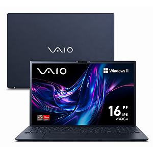 NOTEBOOK OPEN BOX COM GARANTIA VAIO FE16 | AMD Ryzen 5 5625U | 16GB RAM | SSD 512GB NVMe | Tela 16" IPS WUXGA | Windows 11 - GRADE A